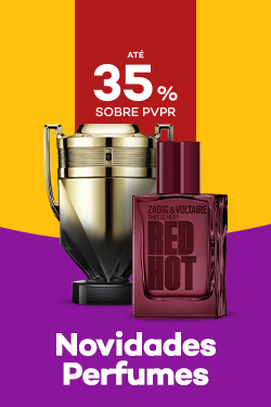 Novidades Perfumes com destaque promocional de at&eacute; 35% obre pre&ccedil;o de Venda ao P&uacute;blico Recomendado